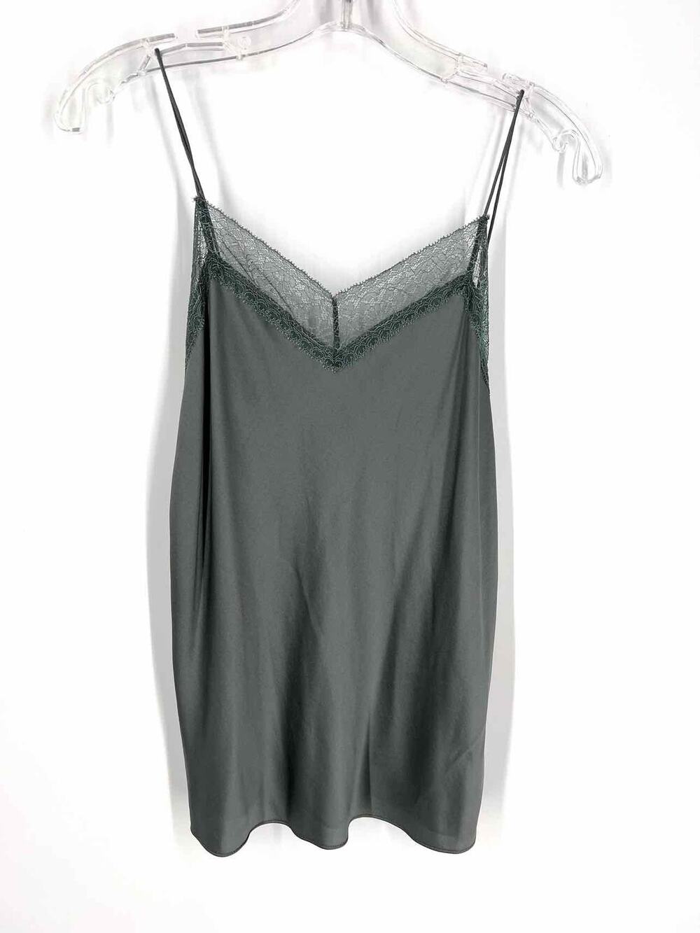Vince Size XS Gray Lace Trim NEW Designer Camisole